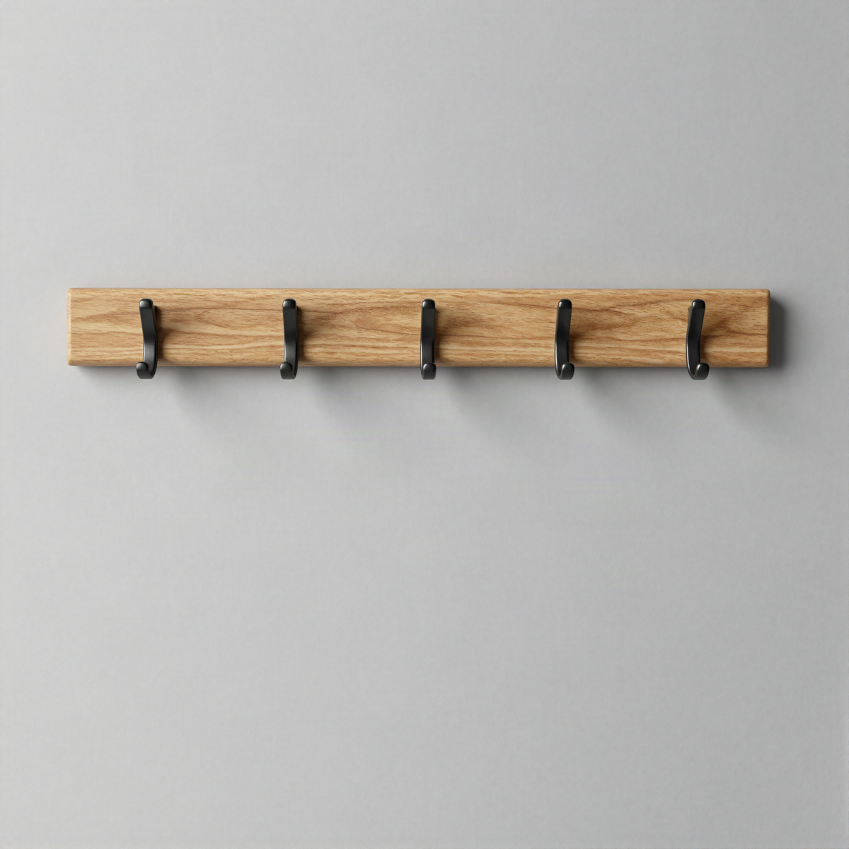 Solid Wood Coat Hook Rail