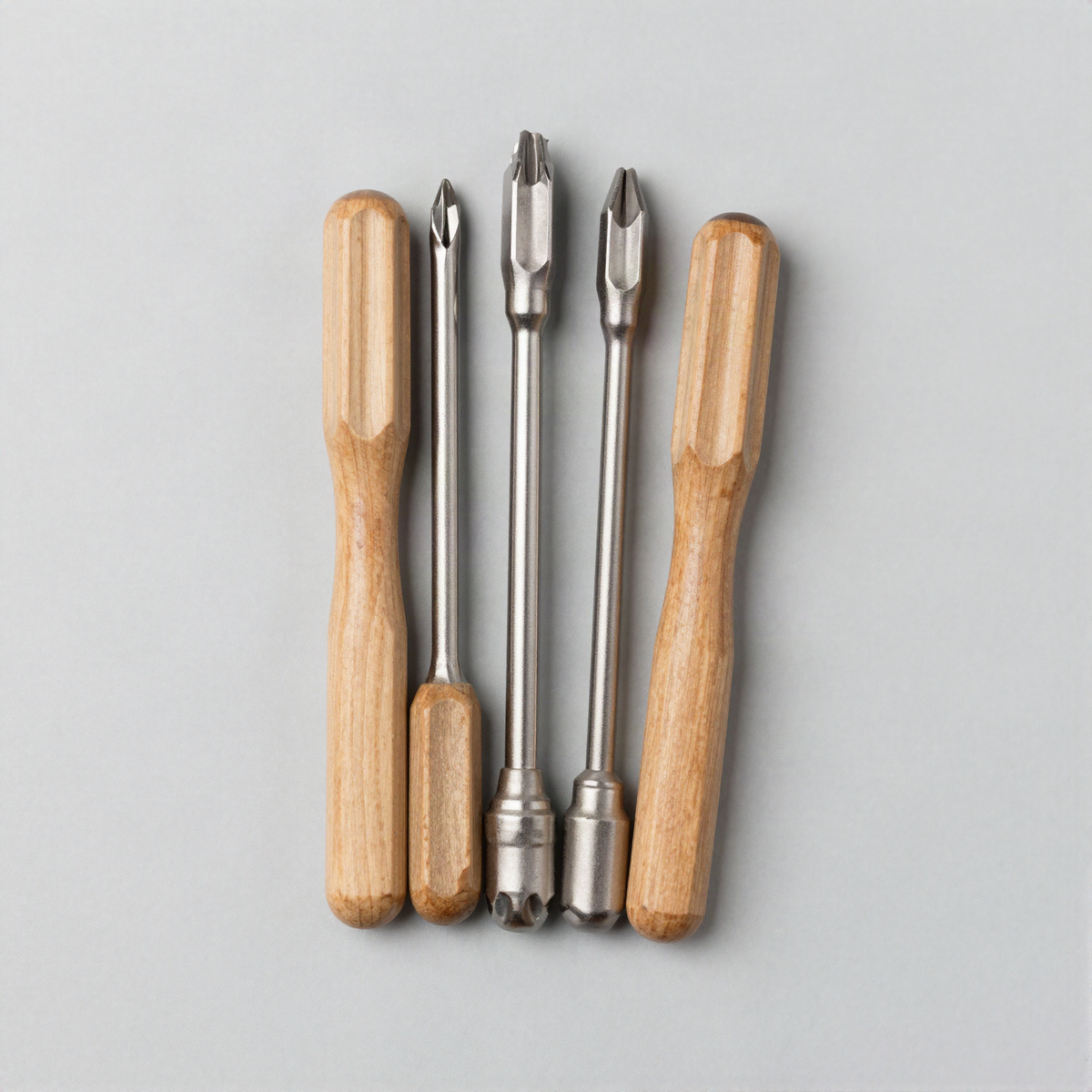 Wooden Handle Screwdriver Set