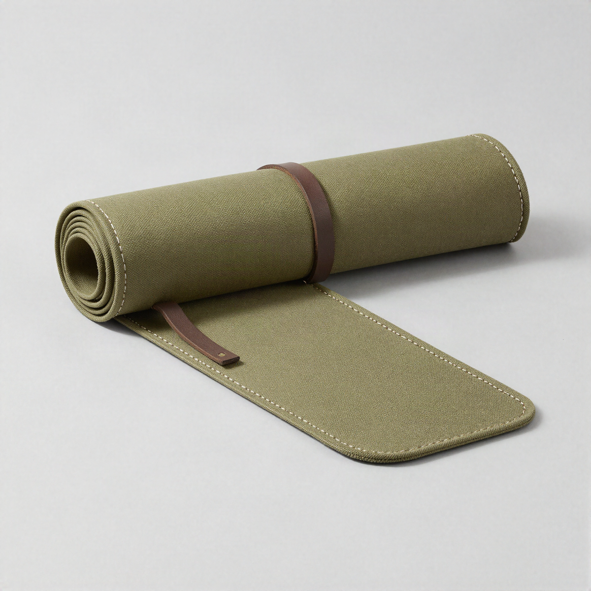 Canvas Tool Roll with Leather Ties