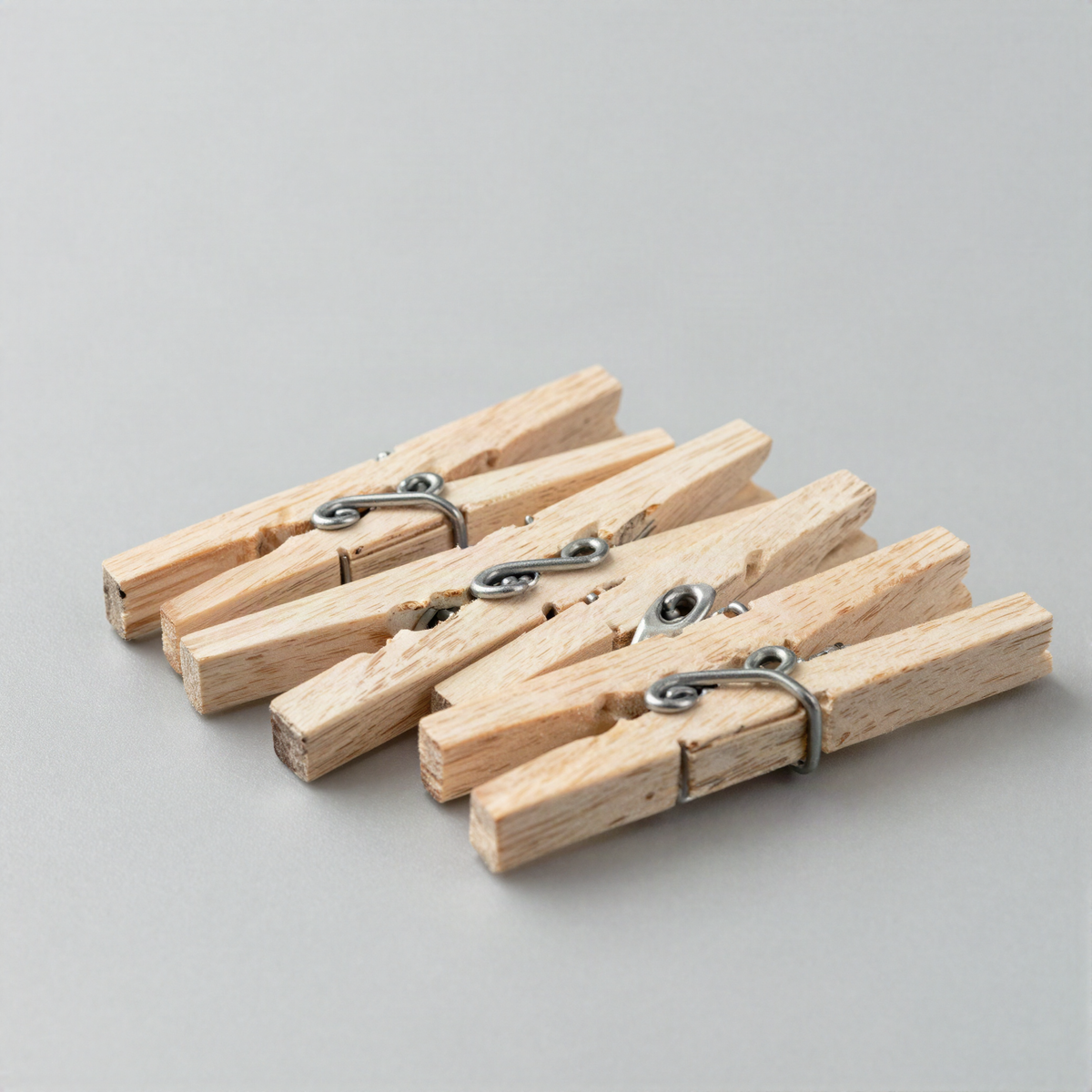 Wooden Clothespins, Twenty Pack