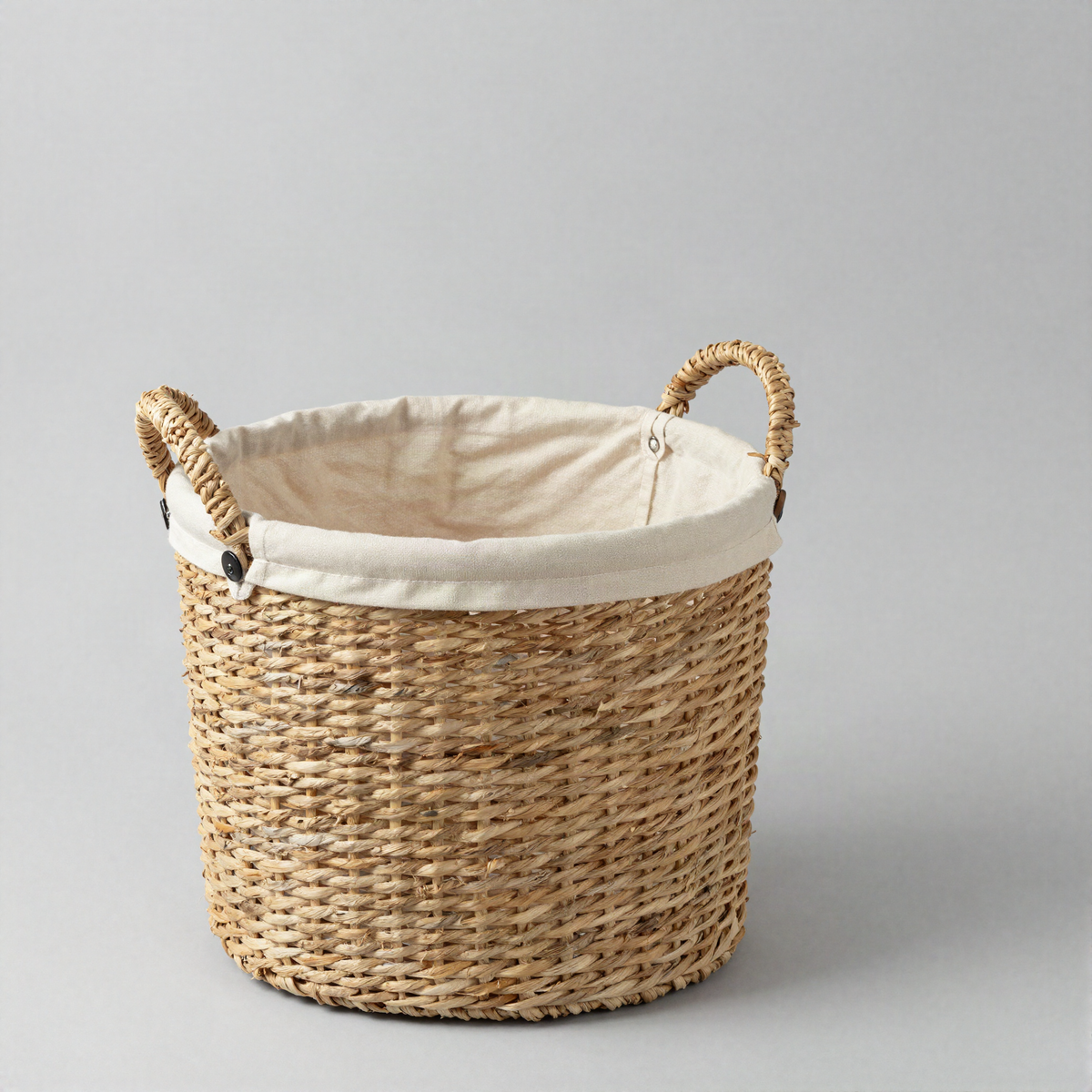 Woven Seagrass Laundry Basket